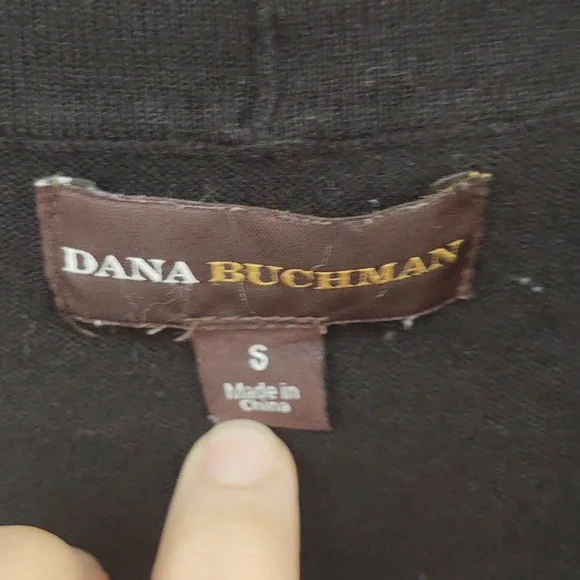 EUC Dana Buchman Open Black Cardigan Size S - Picture 3 of 4